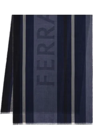 Salvatore Ferragamo Maxi-striped jacquard stole