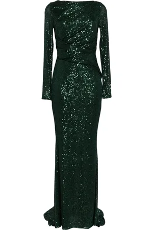 TALBOT RUNHOF LGSLV Sequin evening dress