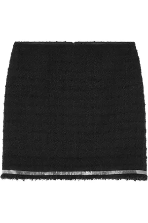 VERSACE Tweed mini skirt