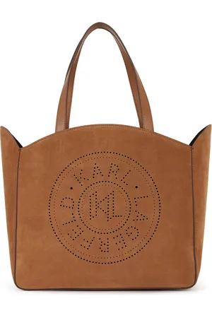Karl Lagerfeld K/Circle perforated-design tote bag