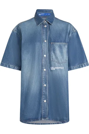Karl Lagerfeld Logo-embroidered shirt