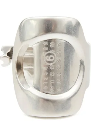Maison Margiela Numbers-engraved cut-out ring