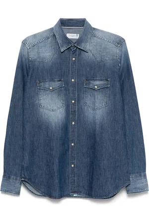 Tintoria Mattei Washed-denim shirt