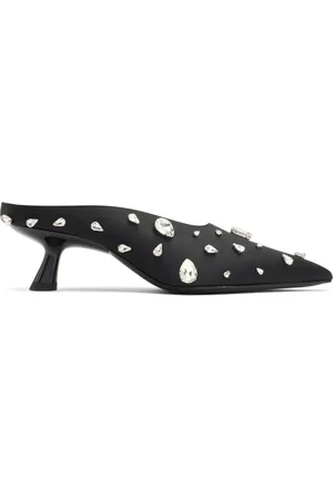 SIMON MILLER 50mm Teardrop crystal-embellished mules
