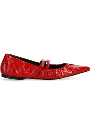 Msgm Buckled ballerina shoes