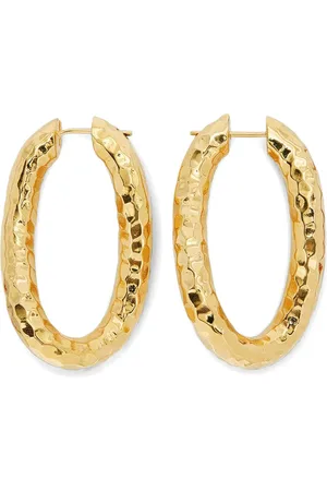 Jil Sander Hammered hoop earrings
