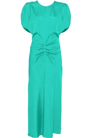 Victoria Beckham Gathered-detail midi dress