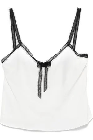 Rochas Lace-trim blouse