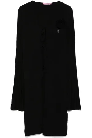 MISS BLUMARINE Floral-appliqué cardigan