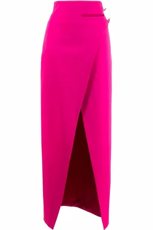 GENNY High-waisted front slit skirt