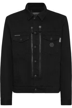 Philipp Plein Zip-up denim jacket