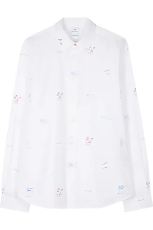 Paul Smith Graphic-print organic cotton shirt
