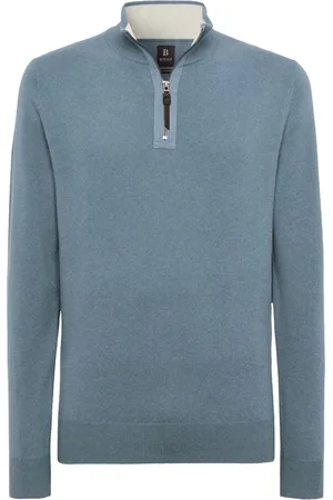 Boggi Milano Cashmere half-zip jumper