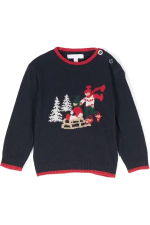 PATACHOU Sled-intarsia sweater
