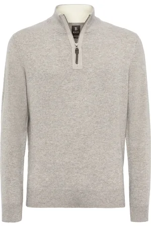 Boggi Milano Cashmere half-zip jumper