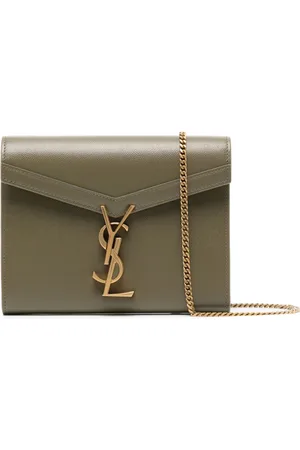 Saint Laurent Cassandra logo-plaque leather crossbody bag