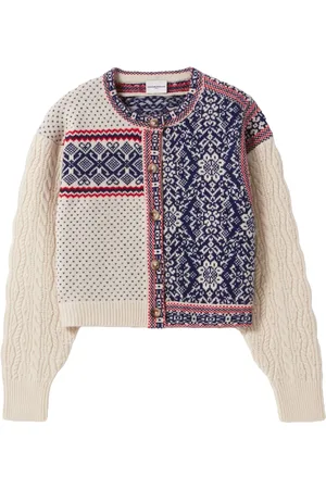 Claudie Pierlot Intarsia-knitted wool cardigan