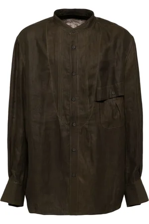 ZIGGY CHEN Pleated long-sleeves shirt
