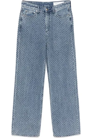RAG&BONE Texture-finish straight-leg jeans
