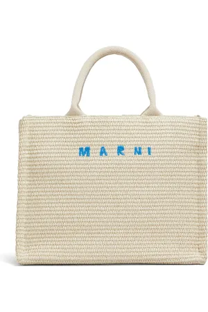 Marni Small raffia tote bag