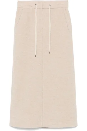 PESERICO SIGN Lurex-detail midi skirt