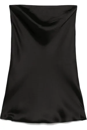 Norma Kamali Bias-cut strapless mini dress