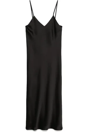 Norma Kamali Bias-cut slip midi dress