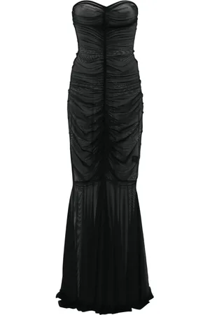Norma Kamali Strapless fishtail gown