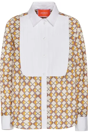 La DoubleJ Geometric-print shirt