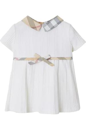 Burberry Checkered-trim dress