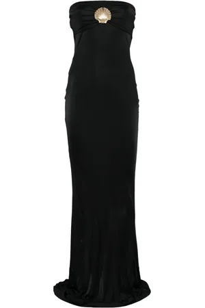 GIUSEPPE DI MORABITO Seashell-brooch maxi dress