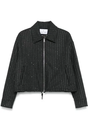 Manuel Ritz Pinstriped sequinned jacket
