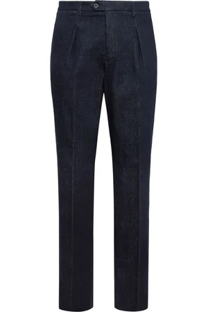 Boggi Milano Pleat-detailing tapered trousers