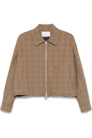 Manuel Ritz Houndstooth cropped jacket