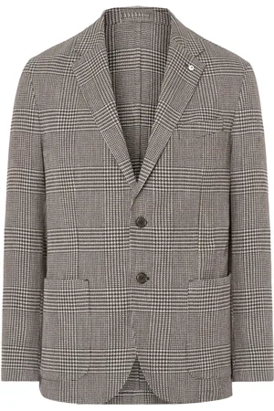 LUIGI BIANCHI MANTOVA Plaid check blazer