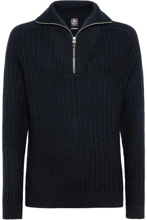Boggi Milano Half-zip wool jumper