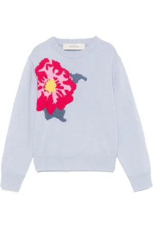 Simonetta Floral-jacquard sweater