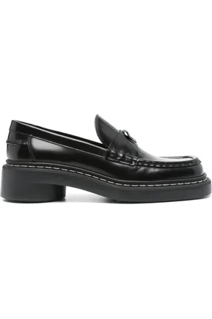Marine Serre 50mm leather loafers