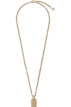 Dolce & Gabbana Logo-plaque pendant necklace
