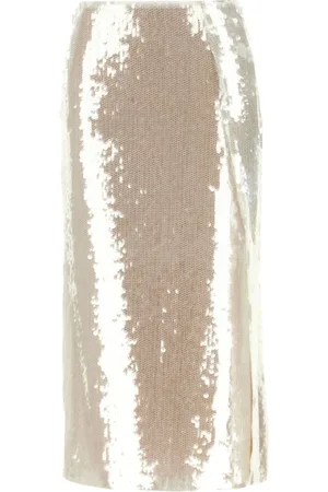 GENNY Sequinned midi skirt
