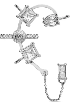 VERSACE Gianni Ribbon crystal right ear cuff
