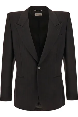 Saint Laurent Grain de Poudre wool single-breasted blazer