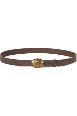 Brunello Cucinelli Decorative buckle leather belt