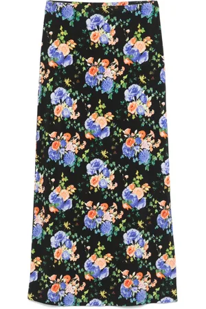 Paco rabanne Floral-print maxi skirt