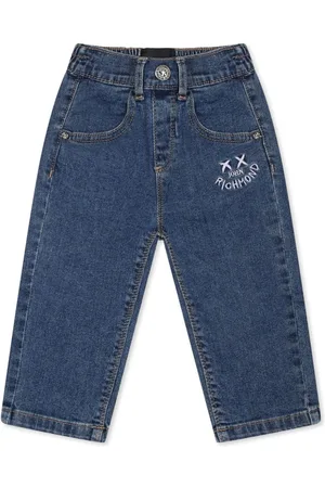 John Richmond Logo-embroidered jeans