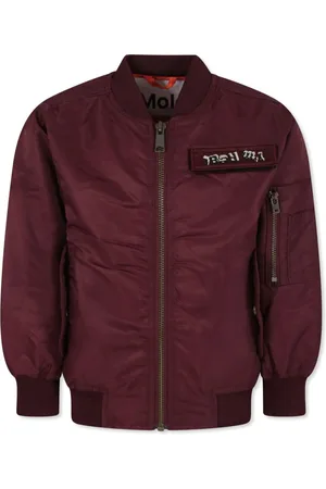 Molo Logo patch bomber jacket