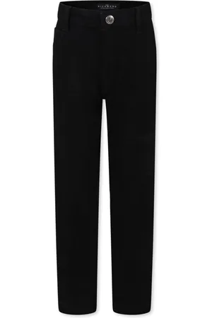 John Richmond Logo-patch straight-leg jeans