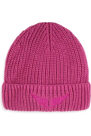 Zadig & Voltaire Logo-embroidered ribbed beanie