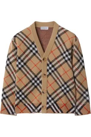 Burberry Check wool cardigan