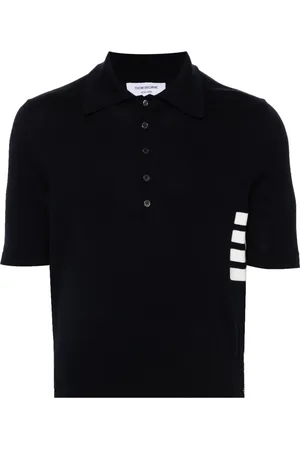 Thom Browne 4-Bar knitted polo shirt